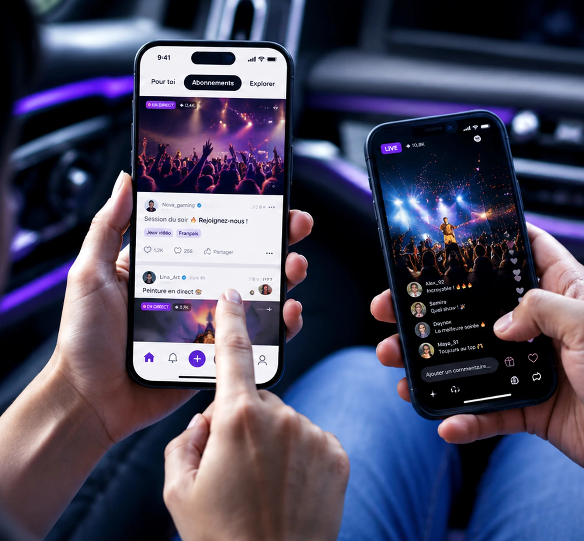 Expérience sociale numérique sur smartphones
